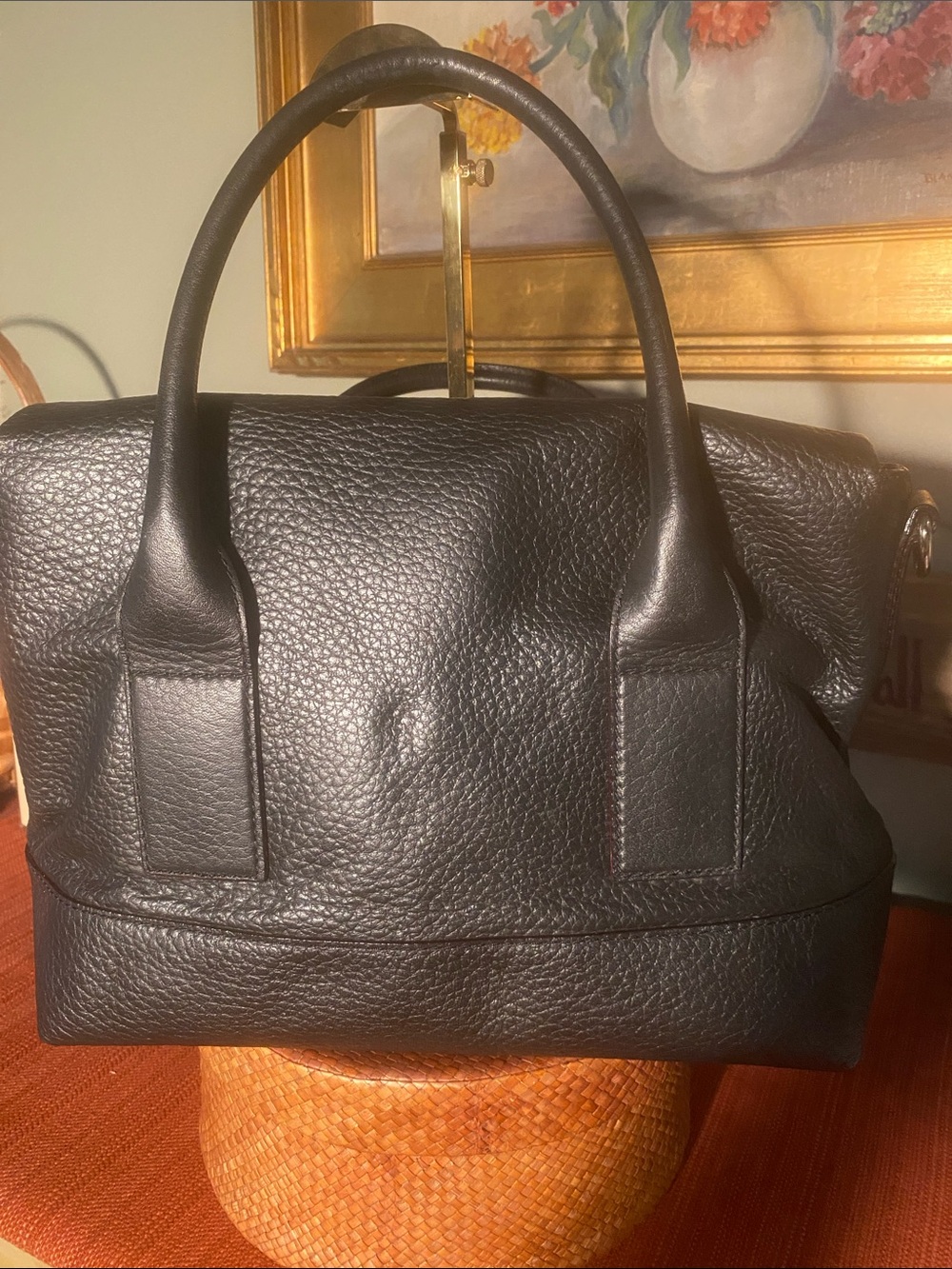 Kate Spade Southport Avenue Carmen Black Pebbled Leather Satchel - Picture 7 of 14
